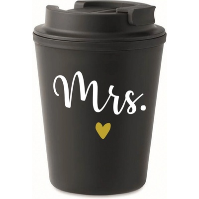 Giftela MRS. černý termohrnek 300 ml