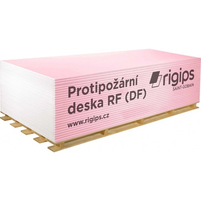 Deska sádrokartonová protipožární Rigips RF (DF) 2 000×1 250×12,5 mm – Zboží Mobilmania