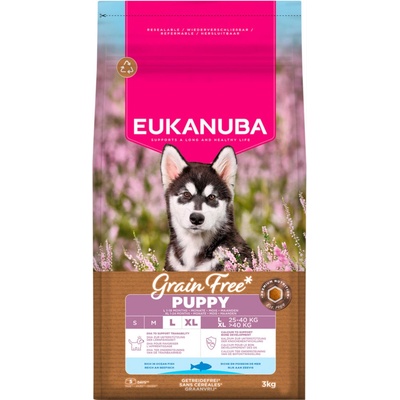 Eukanuba Grain Free Puppy Large & Giant Breed mořské ryby 3 kg
