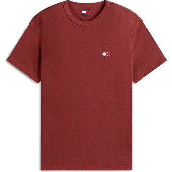 Tommy Jeans Тениска Tommy Jeans Classic Tommy Small Badge T Shirt - Terracotta Hthr