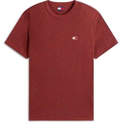 Tommy Jeans Тениска Tommy Jeans Classic Tommy Small Badge T Shirt - Terracotta Hthr