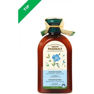 Green Pharmacy Conditioner pre farbené a melírované vlasy Harmanček a Ľanový olej 300 ml