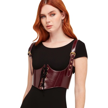 Image 1 of KILLSTAR сбруя KILLSTAR - Phantoms Embrace - Burgundy - KSRA014319