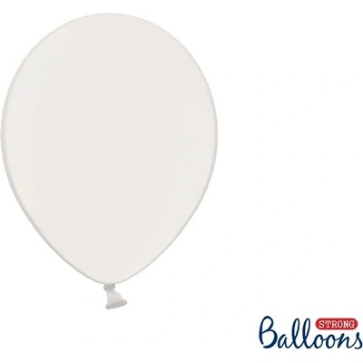 balónek 27 cm metalická bílá