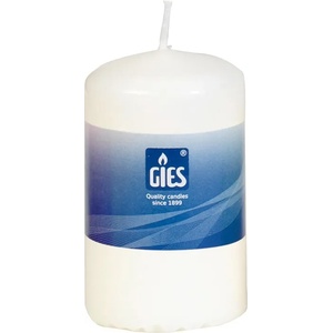 Gies Kerzen Свещ-Цилиндър-бяла-120х78mm-1бр. +/-15h (350148)