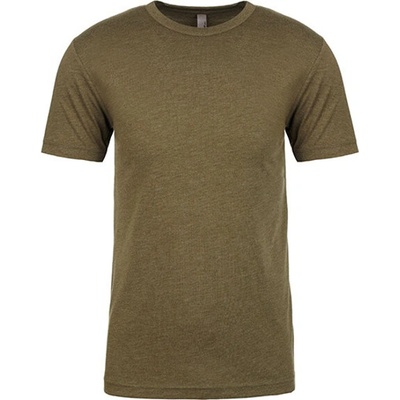 Next Level Apparel pánske tričko NX6010 Tri-Blend military green