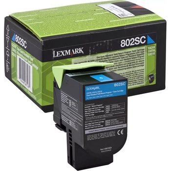 Lexmark 80C2SC0 лазурен (cyan) оригинален тонер (80C2SC0)
