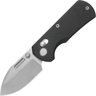 Geo Knife Belluf Stonewash M390 Blade, Black G10 GEO2508A
