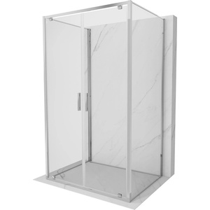 Mexen Exo-3S душ кабина 3-стенна отваряема 80 x 100 см, прозрачна, хром (8182-080-100-01-00-3S)