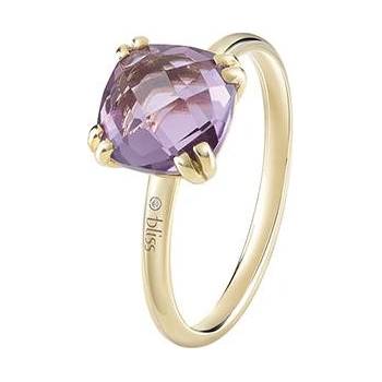 Bliss Златен пръстен с диамант и аметист Bliss 20092919 (20092919)