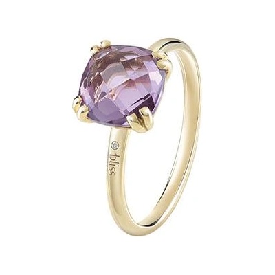 Bliss Златен пръстен с диамант и аметист Bliss 20092919 (20092919)