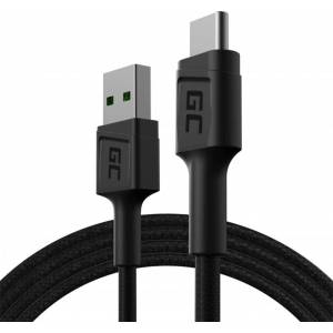 Green Cell Кабел Green Cell GC PowerStream, USB-A към USB-C, 120cm, с Ultra Charg (KABGC22)