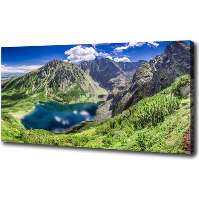 Foto obraz na plátne Čierne jazero Tatry 100x50 cm