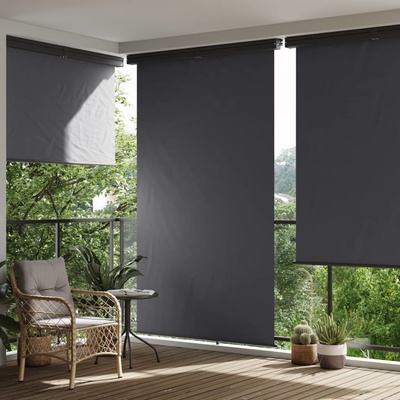 Greatstore Balkonová zástěna 170 x 250 cm černá