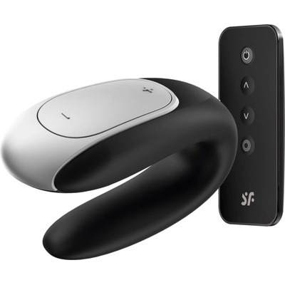 Satisfyer Double FUN вибратор за двойки Black 9, 2 см
