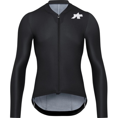 ASSOS Мъжка фланелка с дълъг ръкав за колоездене ASSOS Mille GT L/S Jersey S11 Evo Cycling jersey - Black Series - размер XL (056-4001-0115)