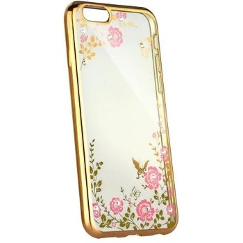 Image 1 of Huawei Силиконов калъф кейс за Huawei Y6 2019 с цветя златен