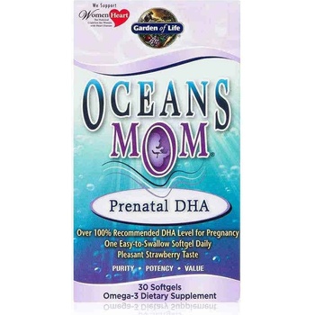 Garden of Life Oceans Prenatálne DHA Omega-3 30 jahoda 350 mg 30 kapsúl