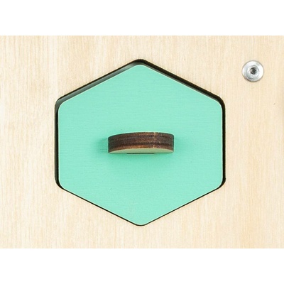 BusyKids Náhradní díl k Activity board domečku vkládačka zelený šestiúhelník