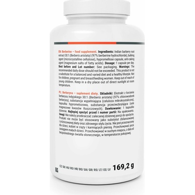 GymBeam Berberín 120 kapsúl