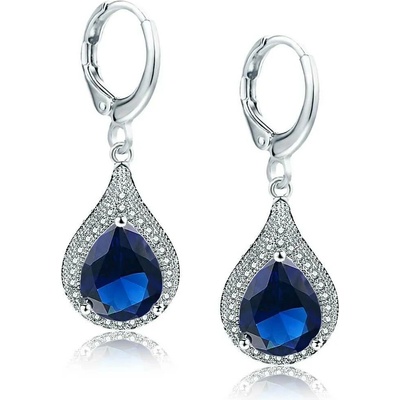 Elanis Jewel Dámské náušnice Brillance Priscilla Royal Blue s krystaly Swarovski® EJ00174
