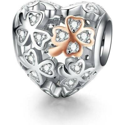 P&J Jewellery Stříbrný přívěsek Srdce štěstí SB86
