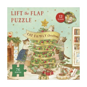 Cat Family Christmas Lift-The-Flap Puzzle: Count Down to Christmas: 12 Flaps: 76 Pieces (2023)