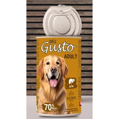 Deli Gusto Dog Liver- хапки в сос с дроб 1240гр