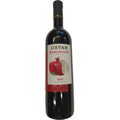 Ijevan granátové jablko Polosladké červené 12 % 0,75 l (holá láhev)