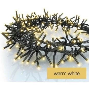 EMOS D4BW08 vianočná reťaz ježko 960 LED 7,2m čierny drôt teplá biela 8 módov časovač IP44