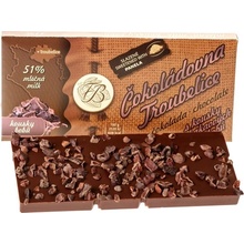 Čokoládovna Troubelice Čokoláda mliečna 51% s kakaovými bôbmi, 45 g