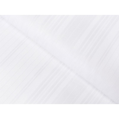 Damašek - proužky 2 cm - bílá - metráž šířka 285 cm