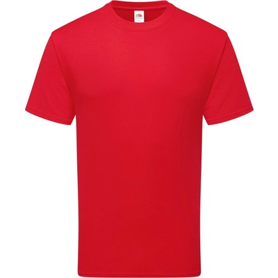 Fruit of the Loom tričko Pure Cotton T těžká bio bavlna krátký rukáv COT16136200401-red