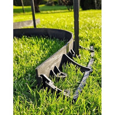 Natan Plast Plastový obrubník Terranoard 5,5 x 100 cm čierna