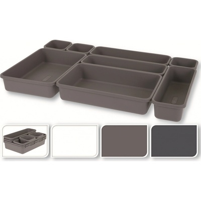 Storagesolutions Organizéry do zásuvek, 8 kusů v sadě, hnědá barva – Zboží Dáma