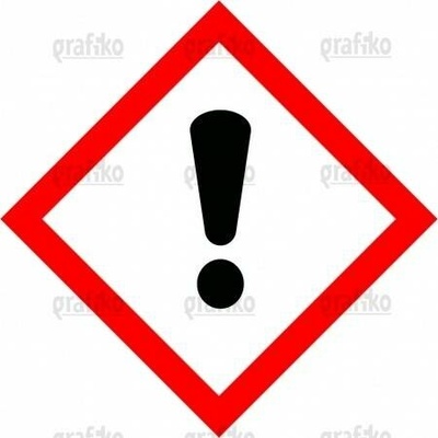 Grafiko | GHS 07 – dráždivé látky - symbol - Materiál Samolepící PVC folie, Rozměr 150x150mm