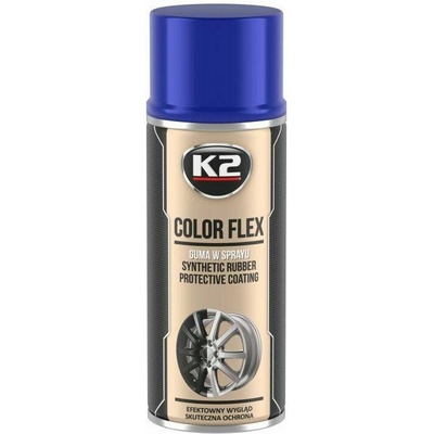 K2 Color Flex sprejová guma 400 ml modrá