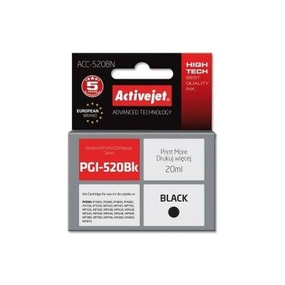 Compatible Съвместим касета с мастило Activejet ACC-520BN Черен