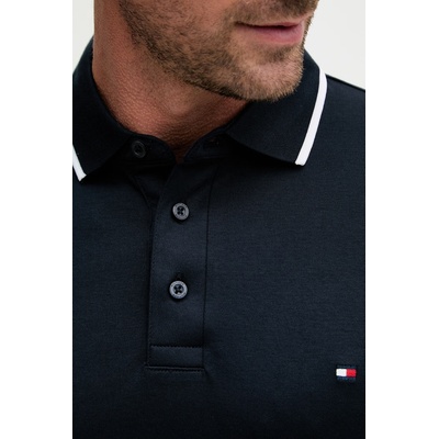 Tommy Hilfiger тениска с яка мъжка от памук (MW0MW43144)