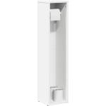 vidaXL Шкаф за баня с поставка за ролки, бял, 20, 5x20x90 см (858506)