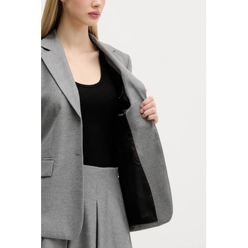 HUGO Сако hugo в сиво с едно копче с изчистен дизайн 50547587 (50547587)