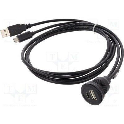 Delock 88102 USB 2.0 1m černý