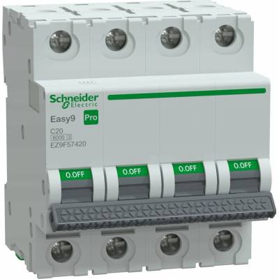 Schneider Electric C 20A 4P Easy9 Pro EZ9F57420