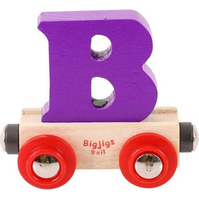 Bigjigs Rail Wagon Drevená vláčiková dráha písmeno B