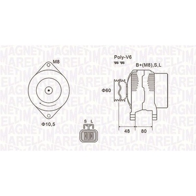 Generátor MAGNETI MARELLI 063731607010
