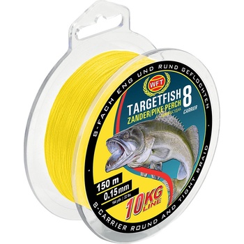 WFT Šnúra Targetfish 8 Žltá 150m 0,12mm 8kg