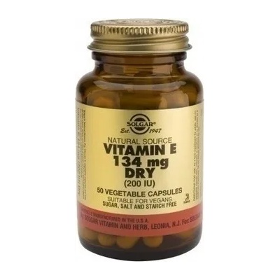 Solgar Хранителна добавка Витамин Е суха форма 134 мг , Solgar Dry Vitamin E 200 iu 50caps