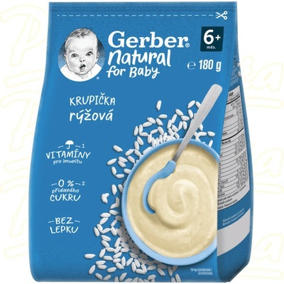 Gerber Natural rýžová krupička 180 g