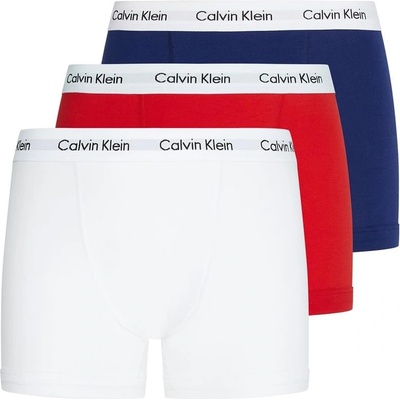 Calvin Klein Боксерки Calvin Klein 3-Pack Cotton Stretch Boxer Shorts - Navy/White/Red