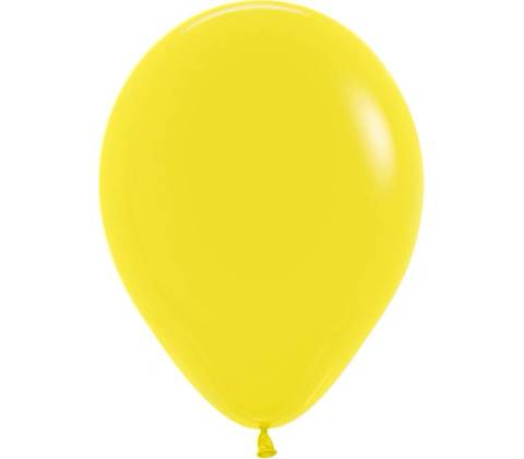 Balón solid 25 cm žltý